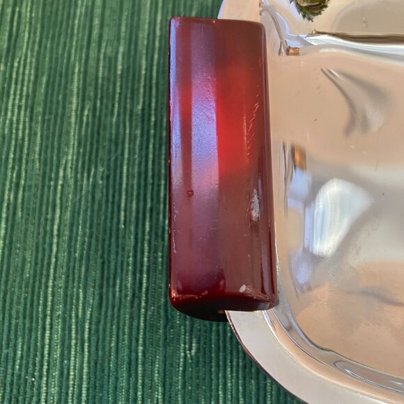 Vintage 1960's Mid Century Modern Food Platters - Danish Triangle Dish, Bakelite - Picture 11 of 16